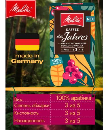 MELITTA Ground coffee Arabica 100% Jares 500 grams - Buy Online on GoSupps.com