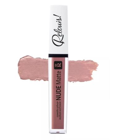 RELOUIS Lipstick lip matte stable liquid nude Matte tone 14 - Buy Online on GoSupps.com