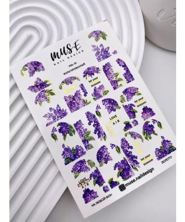 MUSE Nail Design Nail sliders flowers lilac - Buy Online on GoSupps.com