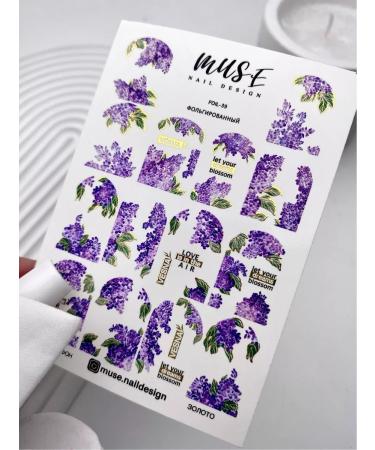 MUSE Nail Design Nail sliders flowers lilac - Buy Online on GoSupps.com