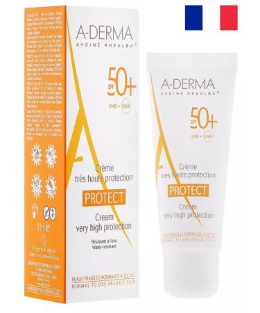 ADERMA Protect SPF 50+ Sunny cream for dry skin of the face 40ml