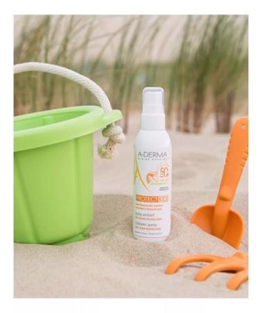 ADERMA Protect SPF50+ children's sunscreen spray 200ml - Buy Online on GoSupps.com