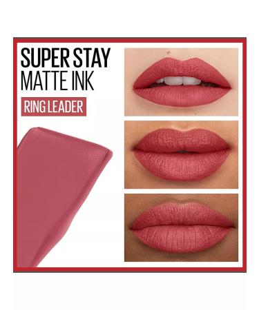 Maybelline New York Matte lipstick Super Stay Matte Ink #175 Ringleader - Buy Online on GoSupps.com