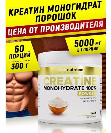 aTech nutrition Creatine monohydrate powder 300 g