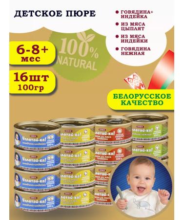 Eat it up Children's puree meat set No. 3 100g 16 pcs