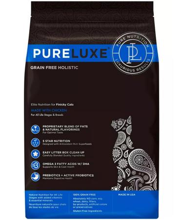 PureLuxe Feed Elite food of chuckle cats chicken 0.4 kg 4 pcs - Buy Online on GoSupps.com