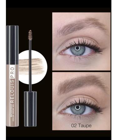 RELOUIS Eyebrow gel waterproof Pro Waterproof Color Brow Gel - Buy Online on GoSupps.com