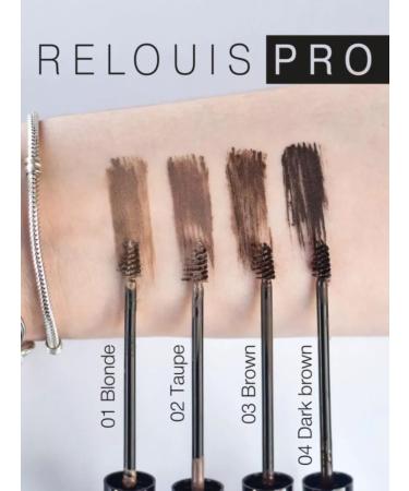 RELOUIS Eyebrow gel waterproof tint tone 1 blonde - Buy Online on GoSupps.com