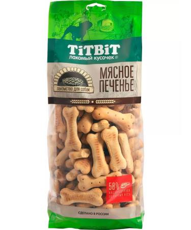 TiTBiT Biscotti treats cookies for dogs. Soft packaging. 1 kg