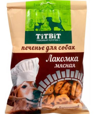 Titbit A treat for dogs. The varnish is meat. With lamb. 200 g