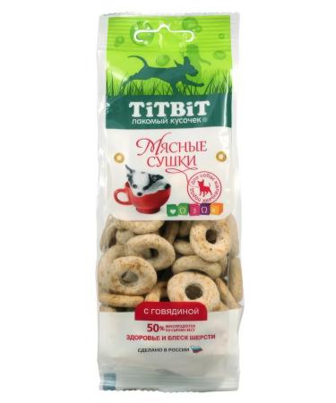 Titbit The treat of meat drying for dogs. With beef. 100 g