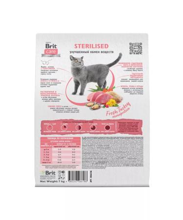 Brit Care Form for sterilized cats with turkey - 7 kg - Buy Online on GoSupps.com
