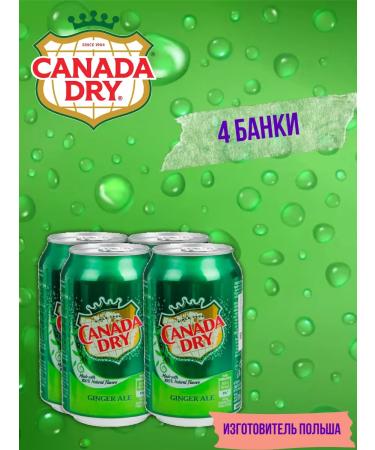Schweppes Canada Dry drink (ginger ale) 4 pcs 330 ml