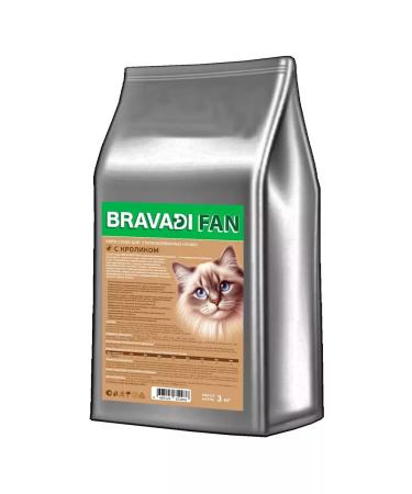 Bravadi Fan Feed for cats sterilized with a rabbit 3kg - Buy Online on GoSupps.com