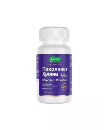 Beautiful life Evalar Picoline chromium 120 pcs. Tablets covered with a shell