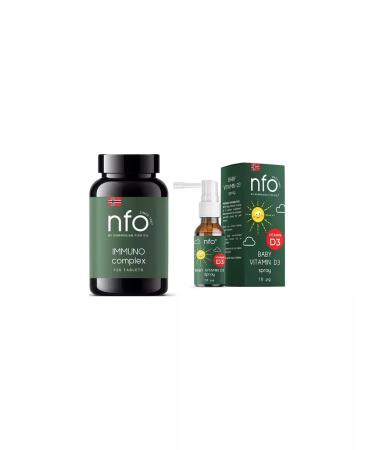 Beautiful life NFO NFO children's vitamin d3 spray 20ml + immunocomplex 12