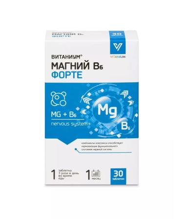 Beautiful life Magnesium in the 6th Fort Vitanium 30 pcs. 1170 mg weighing tablets - Buy Online on GoSupps.com