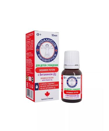 Beautiful life Bioamicus Reuric with vitamin D 3 10 ml bottle-doster