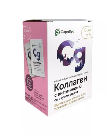 Beautiful life Collagen with vitamin C with cherry taste 10 pcs. Package Saushe Mas - Buy Online on GoSupps.com