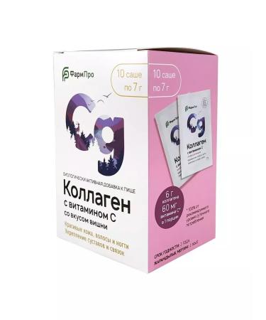 Beautiful life Collagen with vitamin C with cherry taste 10 pcs. Package Saushe Mas - Buy Online on GoSupps.com