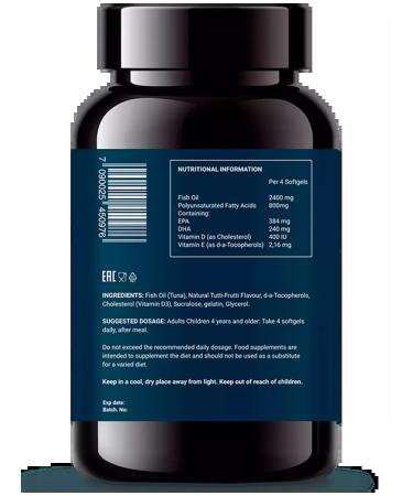 Beautiful life Nfo norwegian fish omega-3 chewing capsules with vitamin - Buy Online on GoSupps.com