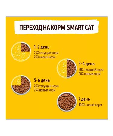 Smart Cat Dry food for cats chicken 1.4 kg 4 pcs - Buy Online on GoSupps.com