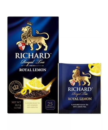 Richard Royal Lemon tea 12pcs x 43g (25 bags) - Buy Online on GoSupps.com