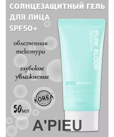 A'PIEU Moisturizing sunscreen gel for the face SPF50.50ml