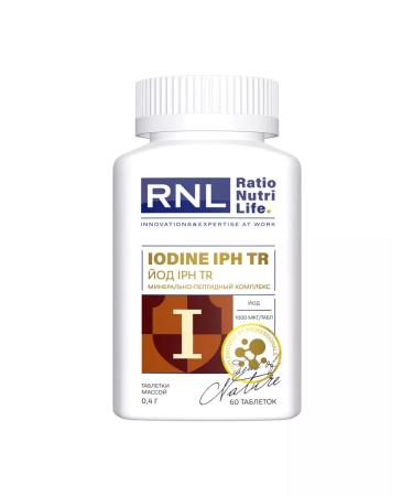 RatioNutriLife Rnl iodine 1000 g with peptide iPh tr 60 table - Buy Online on GoSupps.com