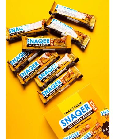 Snaq Fabriq Sweets Bangs without sugar SNAQER Stick 8pcs x 20g - Buy Online on GoSupps.com