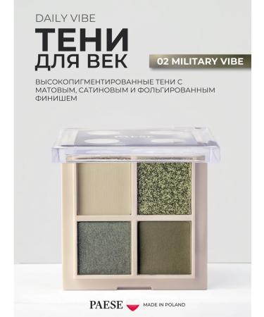 PAESE Palette for eyelids Daily Vibe 02 Military Vibe