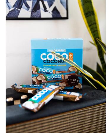 Snaq Fabriq Coconuts Coco Stick Bars without sugar 8pcs x 20g - Buy Online on GoSupps.com