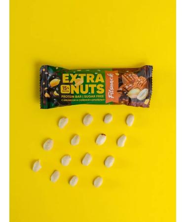 Protein bars without sugar Extra Nuts 12pcs - Buy Online on GoSupps.com