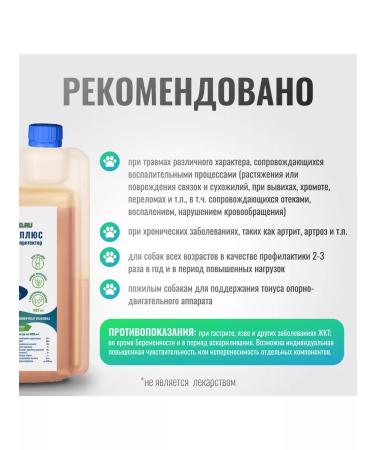 HorseBio Chondroprotector chondroophyte plus for dogs 1000 ml - Buy Online on GoSupps.com