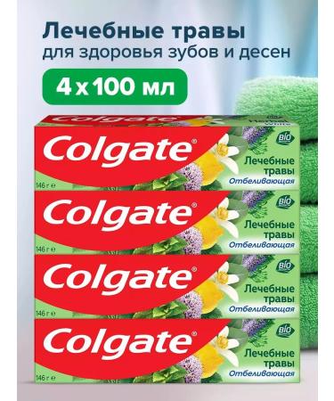 Toothpaste Colgate Helpers whitening herbs 4*100 ml
