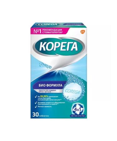 Korega Tabs Bioformula D is clean for prostheses n3 30 pcs-1 un - Buy Online on GoSupps.com