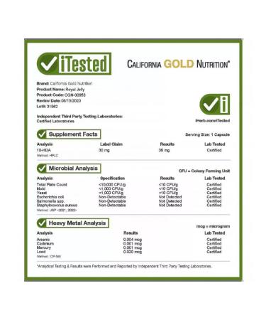 California Gold Nutrition CGN matte milk 30 capsules - Buy Online on GoSupps.com