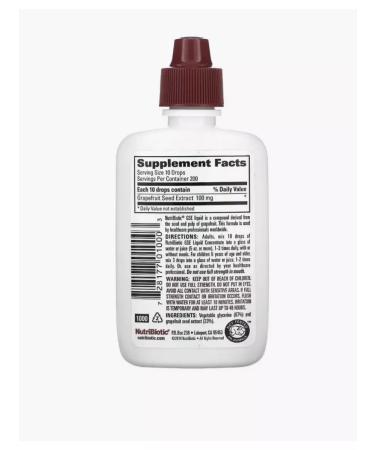 NutriBiotic GSE GSE 59 ml grapefruit seed extract - Buy Online on GoSupps.com
