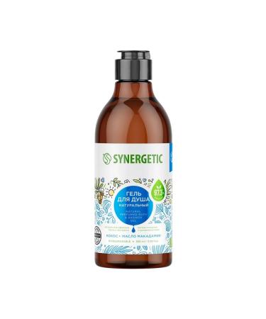 SYNERGETIC Shower gel Kosos and macadamia oil 380ml - Buy Online on GoSupps.com