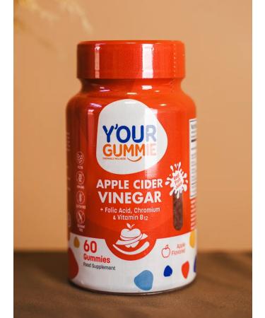 YOUR GUMMIE Chrome 200 g + apple cider vinegar + folic + b12 60 pcs - Buy Online on GoSupps.com
