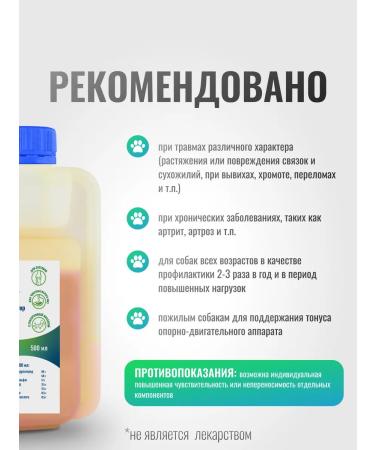 HorseBio Chondroprotector for dogs of large breeds chondroophyte 500 ml - Buy Online on GoSupps.com