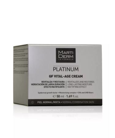 MartiDerm Marterma cream of daytime Platinum GF Vital-Age 50 ml - Buy Online on GoSupps.com