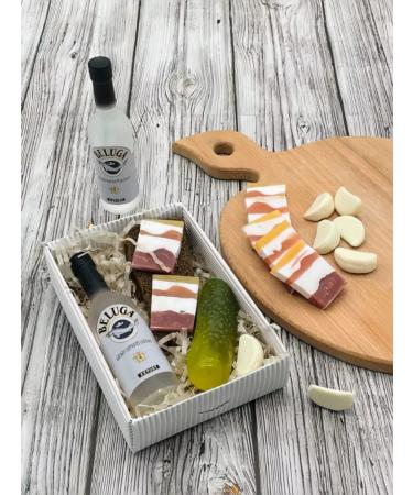 Malva Soap Gift set soap figure "vodka and lard" - Buy Online on GoSupps.com