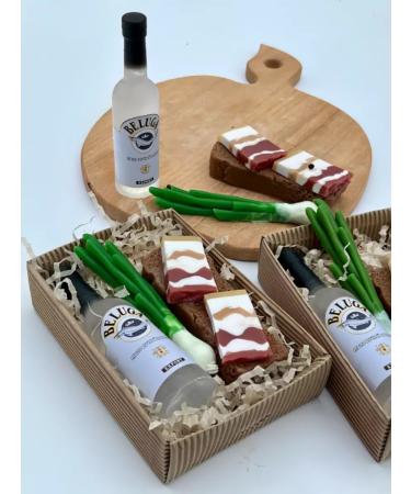 Malva Soap Gift set soap figure "vodka and lard" - Buy Online on GoSupps.com