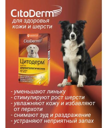 Citoderm Dermatological drops for dogs 10-30 kg - Buy Online on GoSupps.com