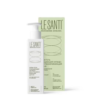 Le Santi Cream-gel for the face and body cleansing lipid.
