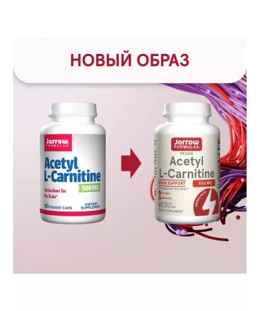 Jarrow Formulas Acetyl l carnitine fat burner Acetyl L-Carnitine 60 cap - Buy Online on GoSupps.com