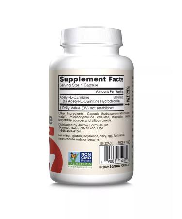 Jarrow Formulas Acetyl l carnitine fat burner Acetyl L-Carnitine 60 cap - Buy Online on GoSupps.com