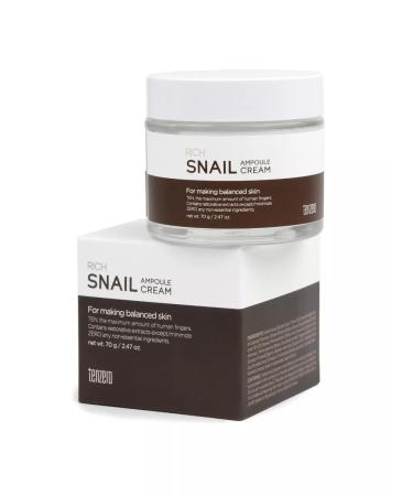 ten zero Enriched face ampoule cream with snail