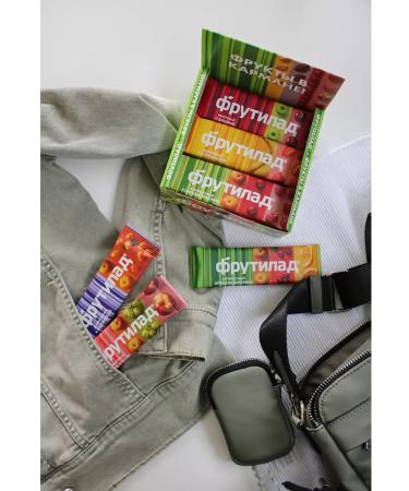 Frutilade Fruit bar with cranberry and raspberry 12pcs 30g - Buy Online on GoSupps.com